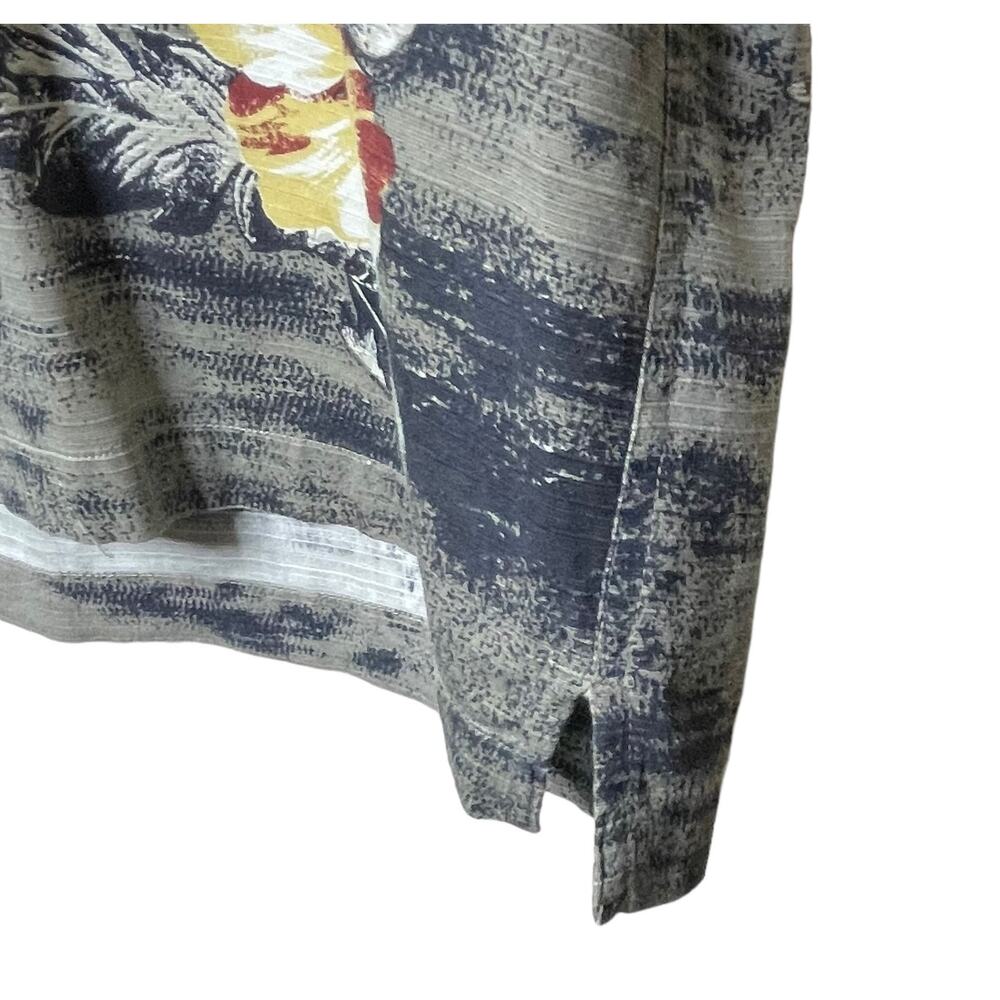 Keeler Bay Men’s Size Large Vintage Camp Shirt Hawaiian Surf Board Woodie Wagon - Picture 7 of 13